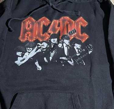 AC/DC Official Pink/White/Yellow Tie-Dye outlet Half Hoodie : Small