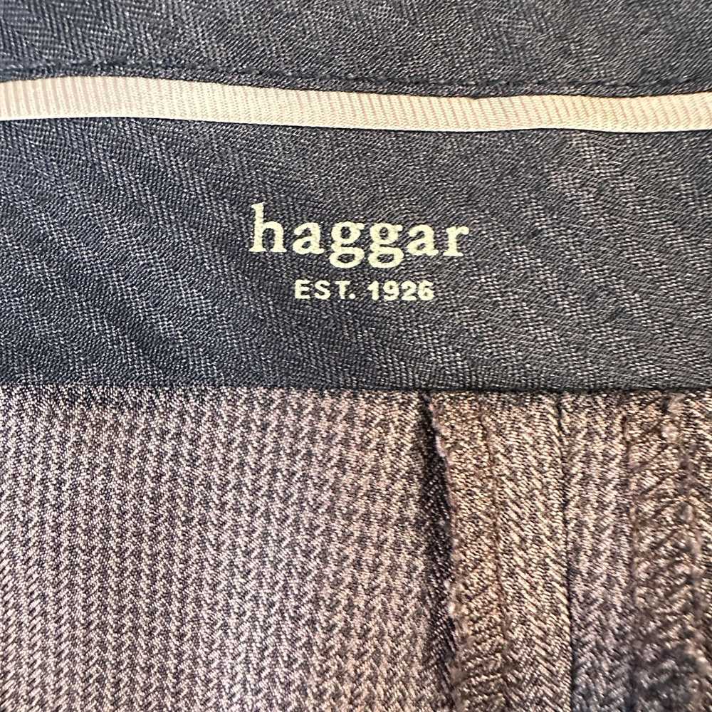 Haggar Haggar Men's 44x32 Brown Pleated Front Rol… - image 3