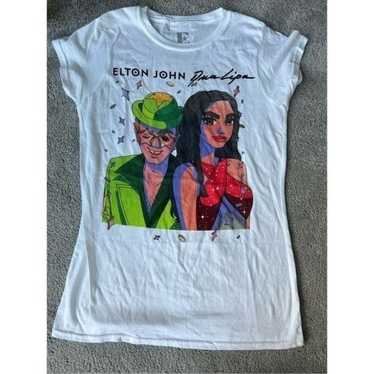 NWOT 2022 ELTON JOHN DUA LIPA T-SHIRT TOUR FAREWEL