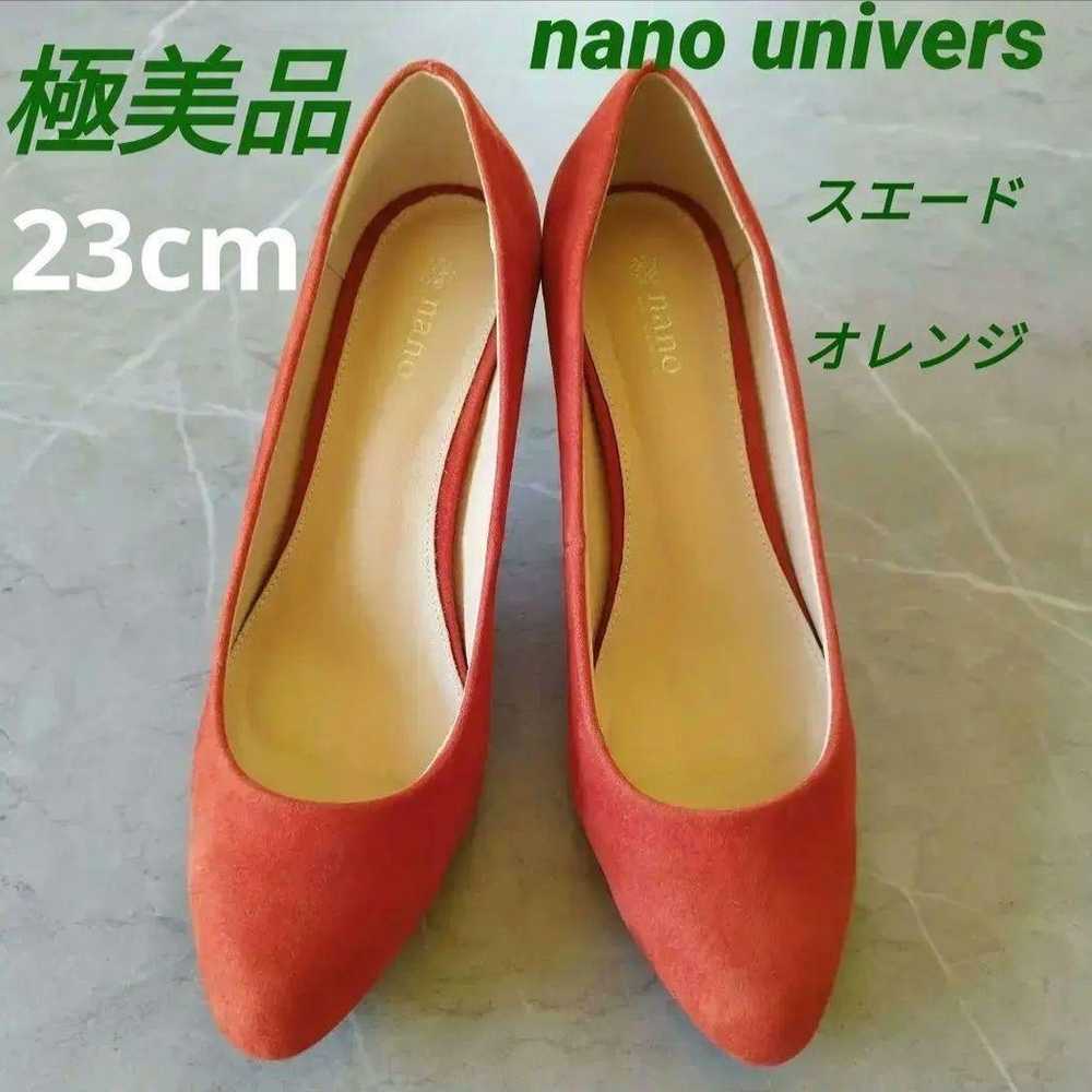 Nano Universe Suede Pumps Orange 23cm - image 1