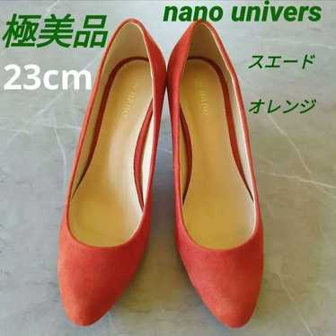 Nano Universe Suede Pumps Orange 23cm - image 1