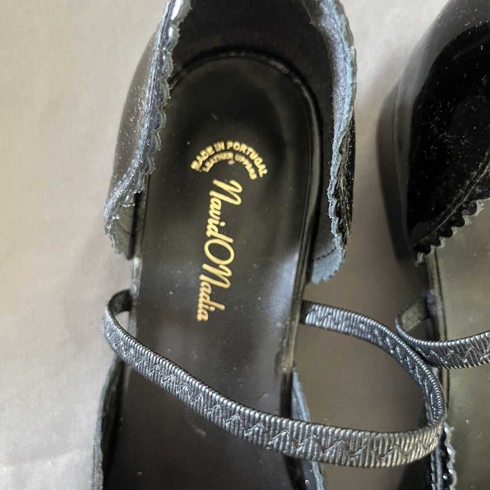 BLACK LEATHER Mary Jane Flats HEELS - image 4