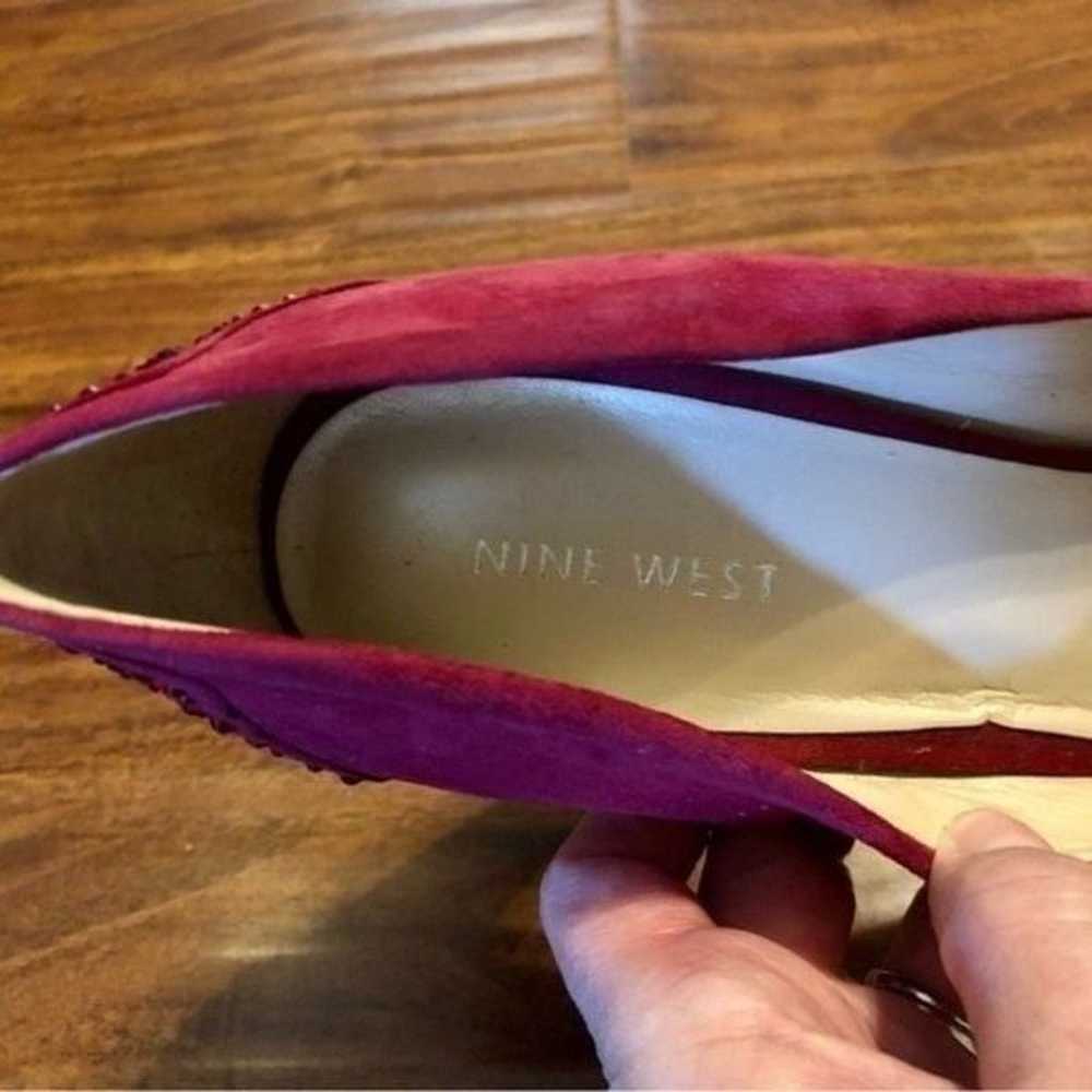 Nine West Pink Pumps with Red Rhinestones on Heel… - image 8