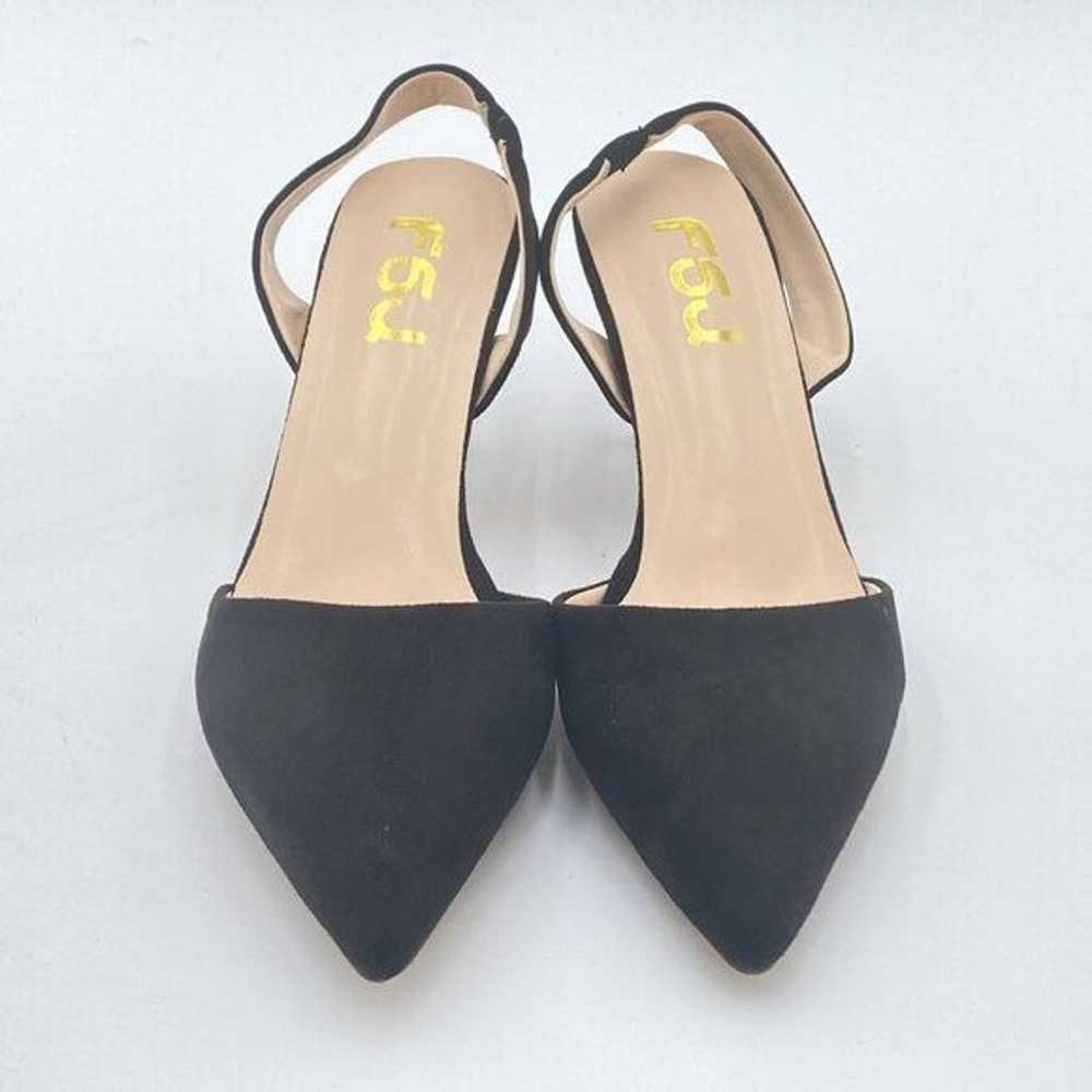 FSJ Women Fashion Low Kitten Heels Pumps Pointed … - image 3