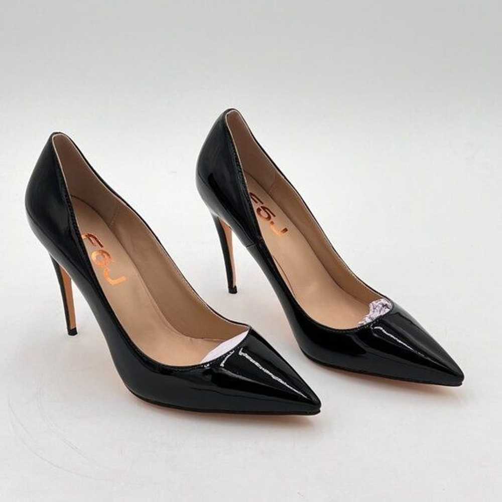 FSJ Black Formal Pointed Toe Pumps High Heel Sexy… - image 4