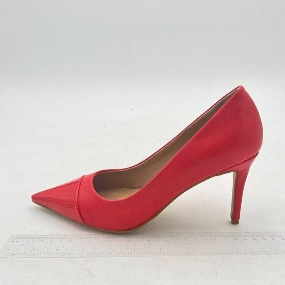 FSJ Red Pointed Toe Pumps High Heels Slip On Part… - image 2