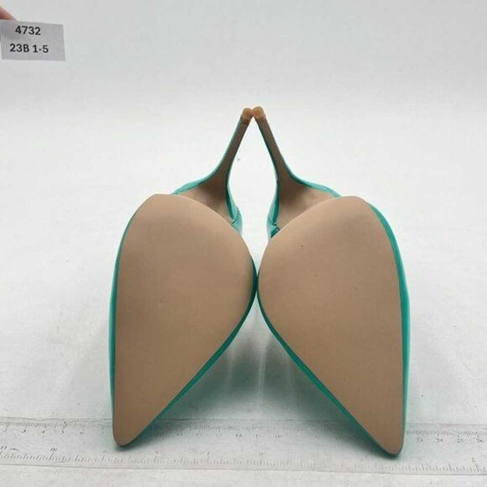 FSJ Turquoise Pointed Toe Pumps High Heel Sexy St… - image 6