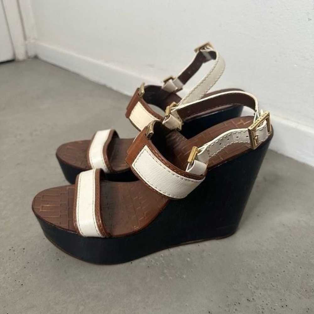 Tory Burch Leather Platform Wedges - image 2