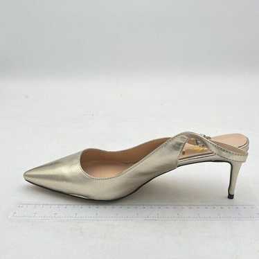 FSJ Gold Classic Slingback Pumps High Heels Pointy