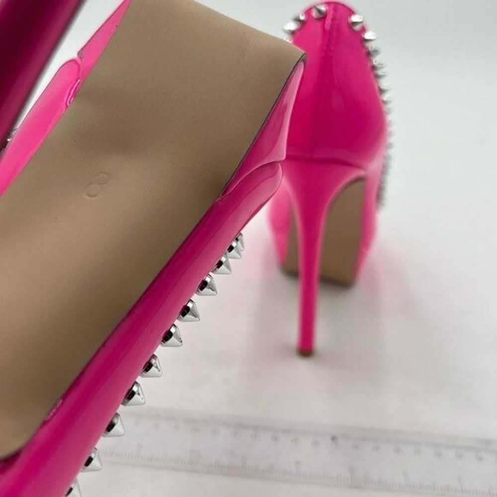 FSJ Fuchsia Peep Toe Platform Pumps High Heel Sli… - image 6