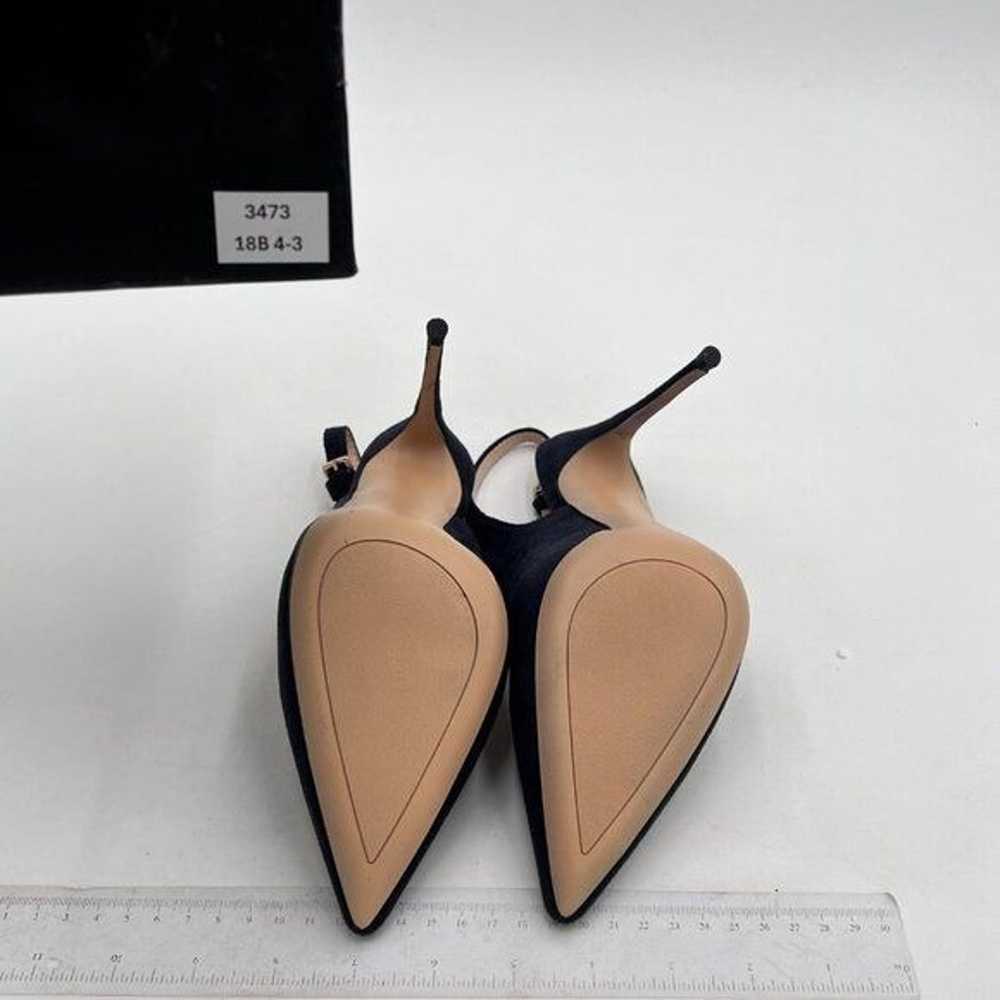 FSJ Black High Heels Slingback Pumps Formal Dress… - image 7