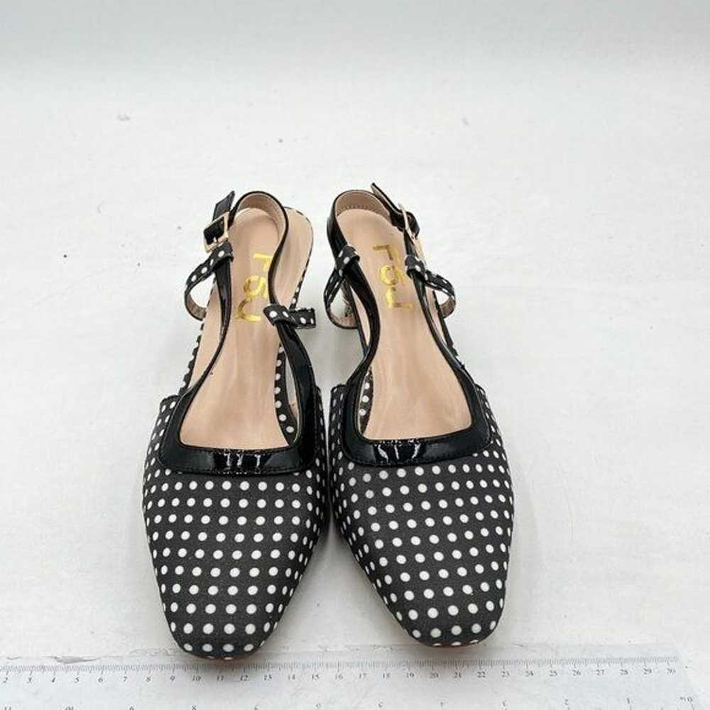 FSJ Women Fashion Square Toe Pumps Rhinestones Ch… - image 2