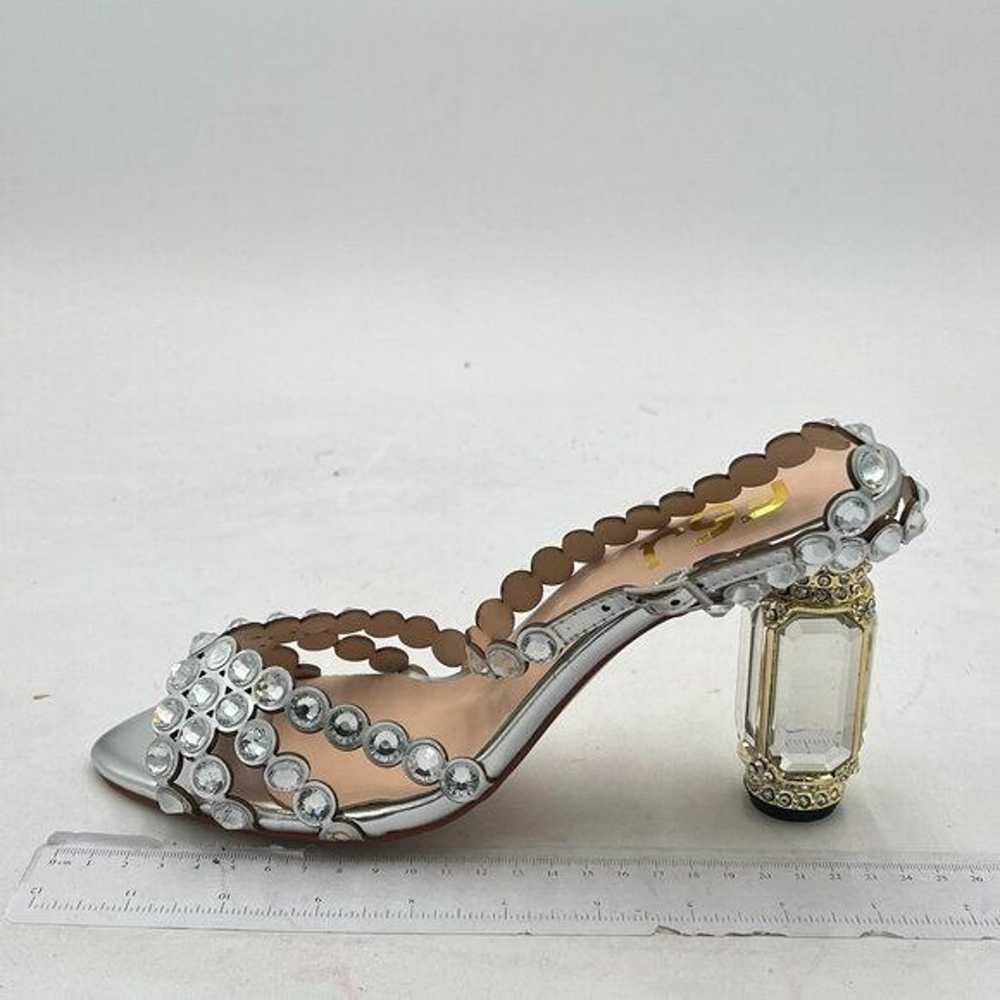 FSJ Women Jeweled High Heel Sandals Rhinestones D… - image 2