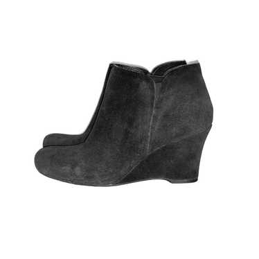 Crown by Born Faylan suede leather wedge booties … - image 1