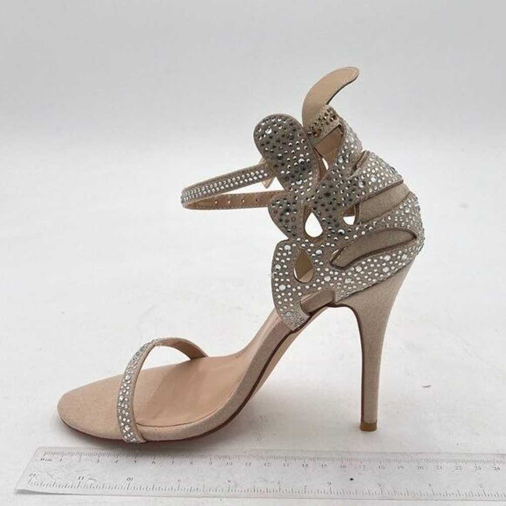 FSJ Champagne Wedding Shoes Rhinestone Stiletto H… - image 2