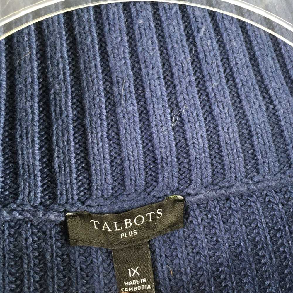 Talbots Talbots Ladies Blue Casual 1X Pullover Co… - image 4