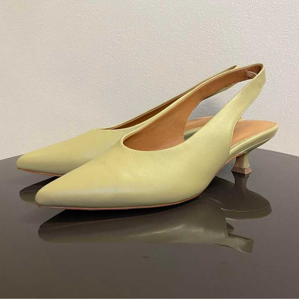 SLOBE IENA Genuine Leather Bag Sling Pumps Beige … - image 2