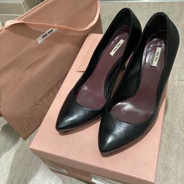 Miumiu Leather Pumps with Box, Black - image 1