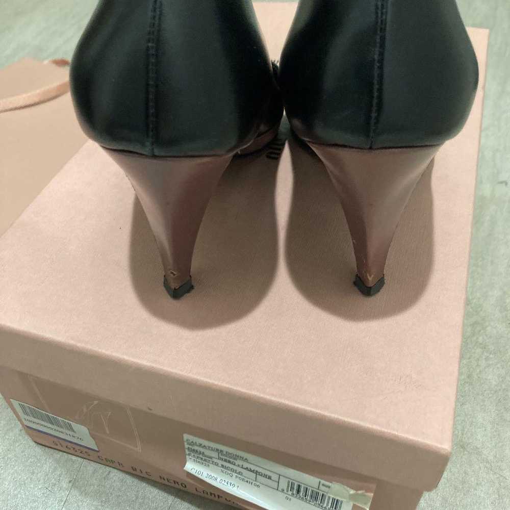 Miumiu Leather Pumps with Box, Black - image 3