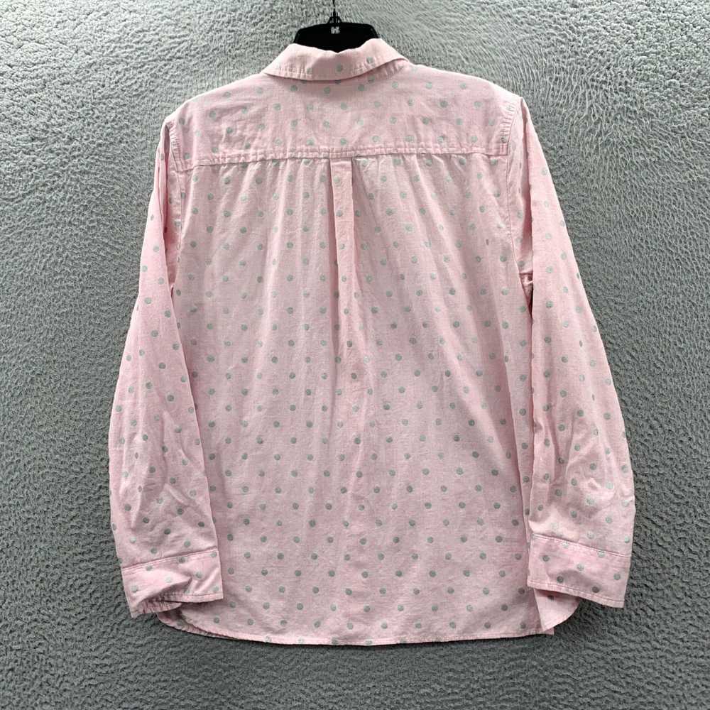 Talbots Women's Petite Polka Dot Pink Blouse Shir… - image 2