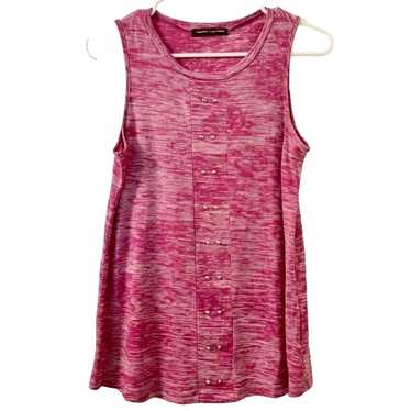 Happening In The Present Pink Heather Sleeveless … - image 1