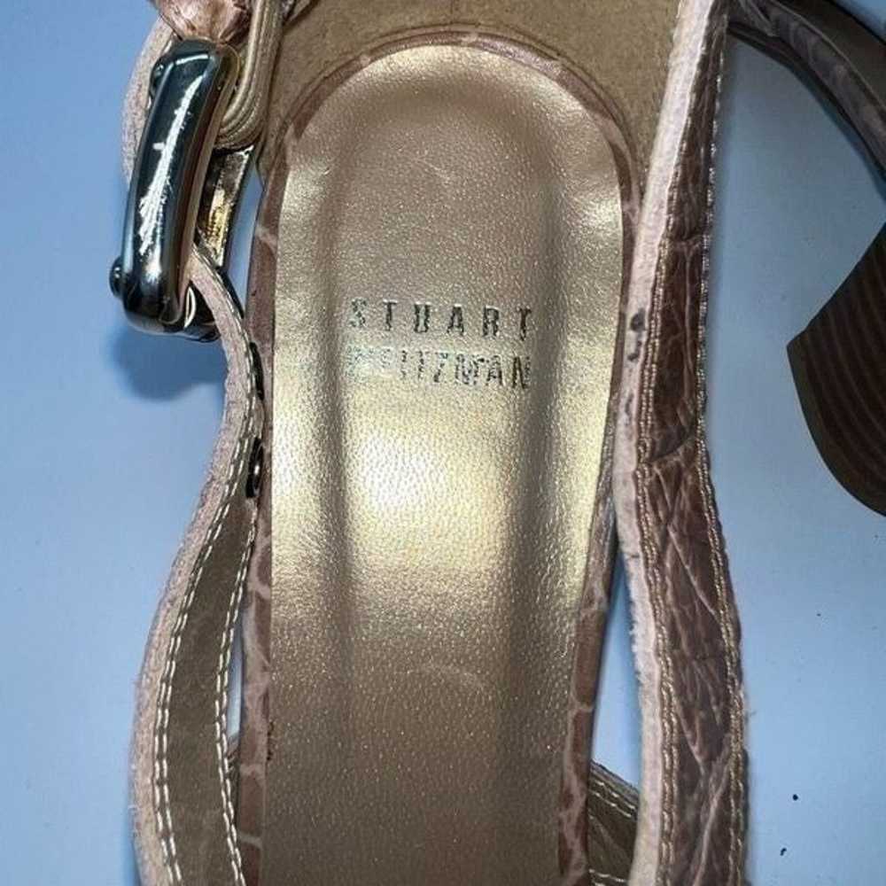 Stuart Weitzman Rimactivity Sandal Croc Embossed … - image 10