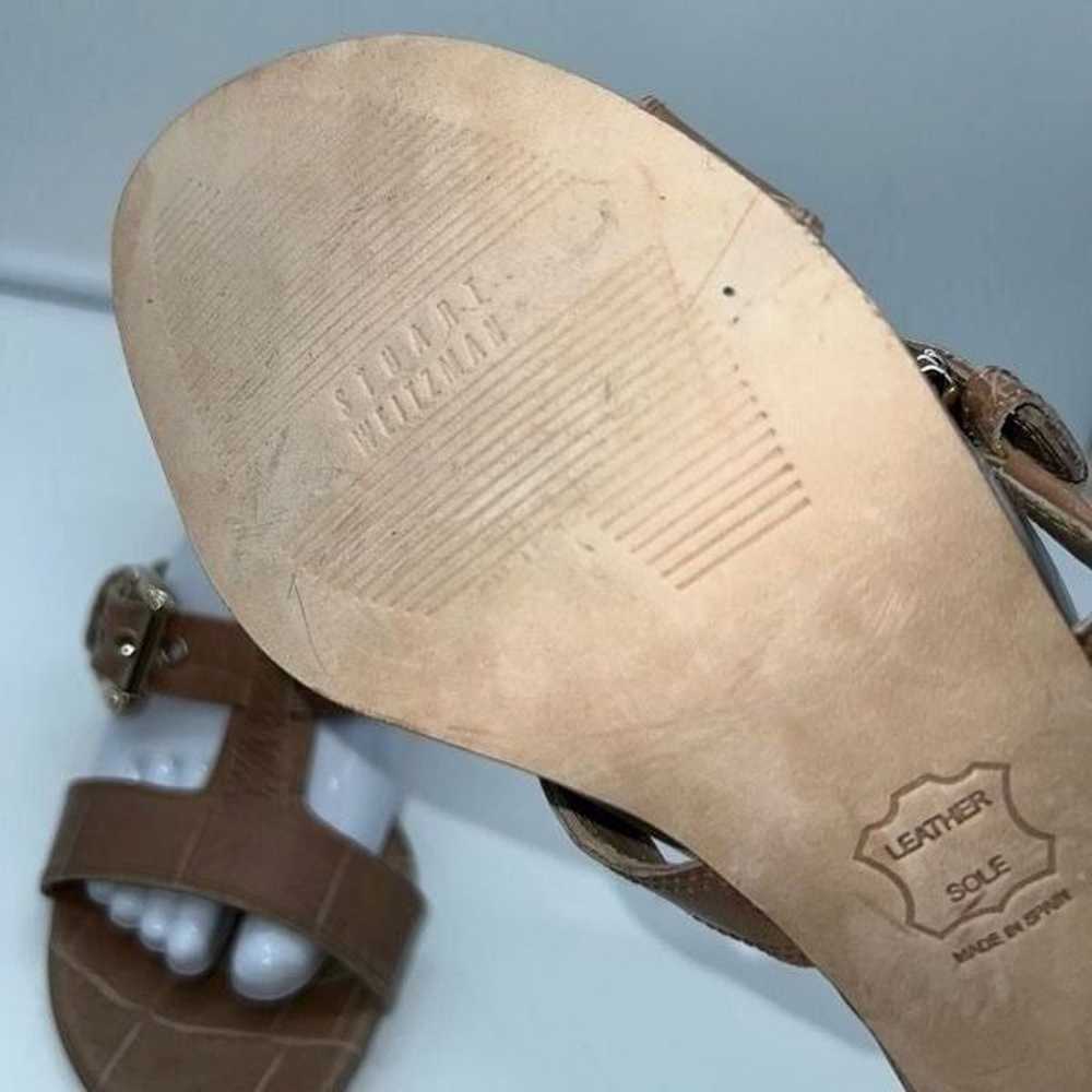 Stuart Weitzman Rimactivity Sandal Croc Embossed … - image 9