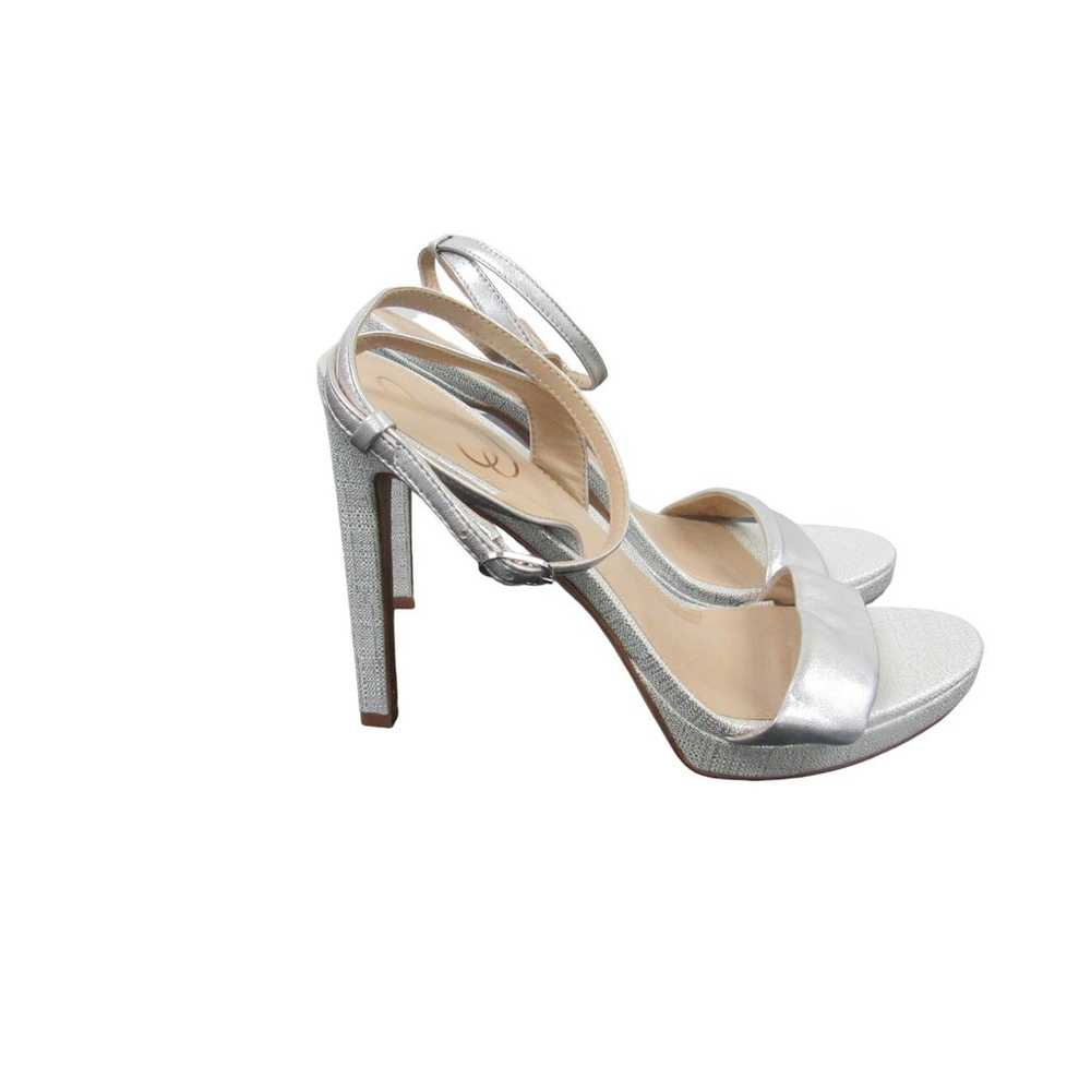 Sam Edelman Women Size 10 Silver Open Toe Jade He… - image 3