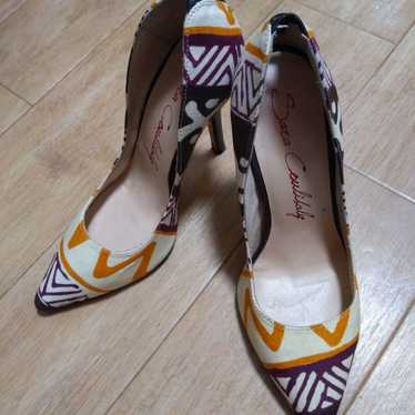 African Print High Heels - image 1