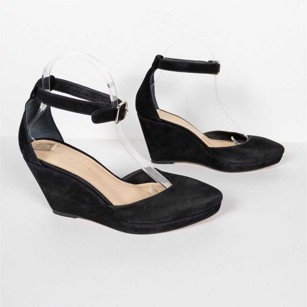 LOEFFLER RANDALL Black Nubuck Jules D'Orsay Wedge… - image 3