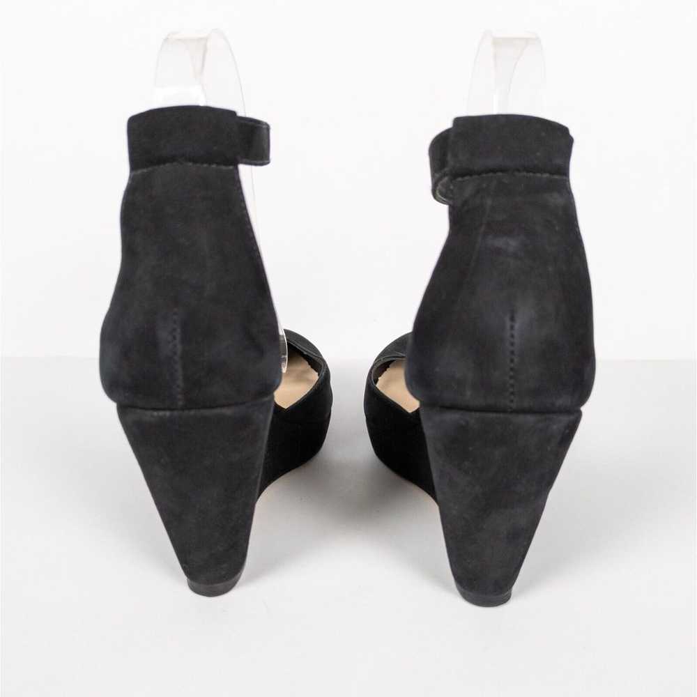 LOEFFLER RANDALL Black Nubuck Jules D'Orsay Wedge… - image 4