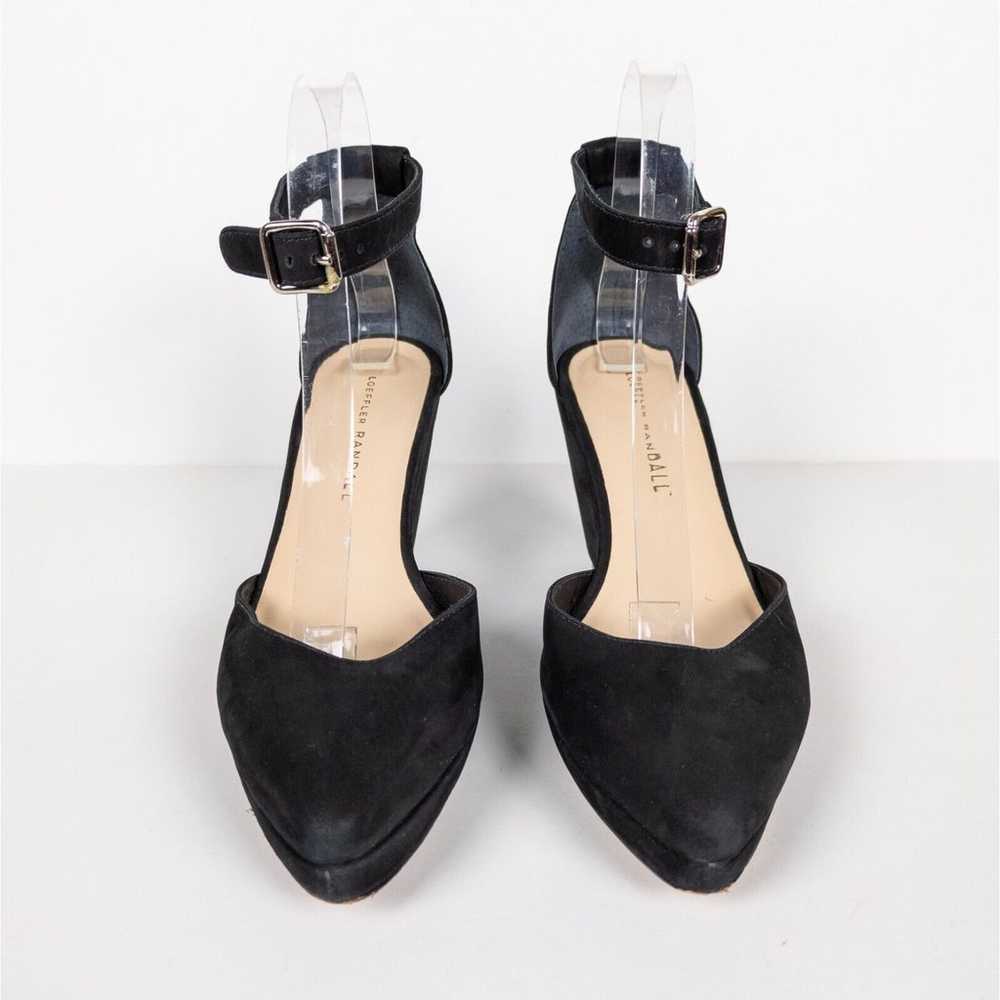 LOEFFLER RANDALL Black Nubuck Jules D'Orsay Wedge… - image 6