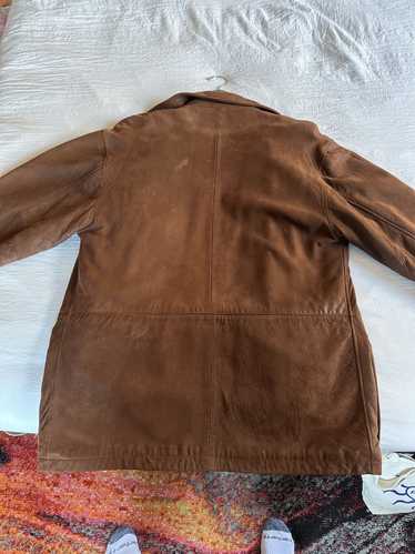 Coach Coach Brown Leather Suede Coat