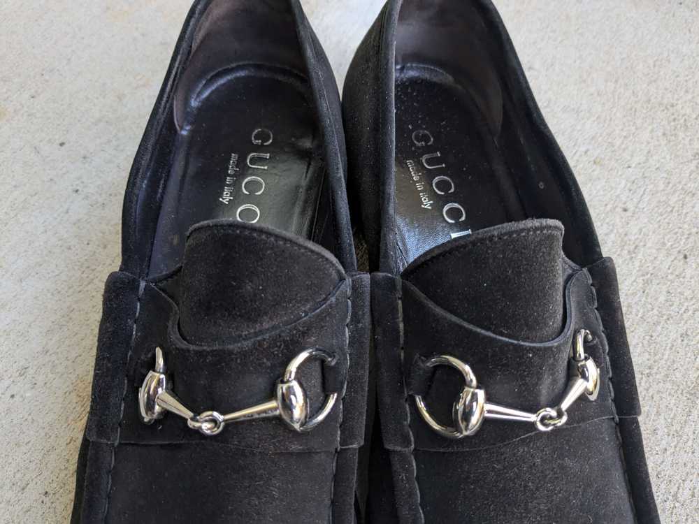 Gucci × Tom Ford Gucci Horsebit Loafers Black Sue… - image 4