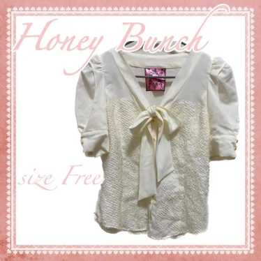 【Popular Product】Honey Bunch Ribbon Blouse White … - image 1