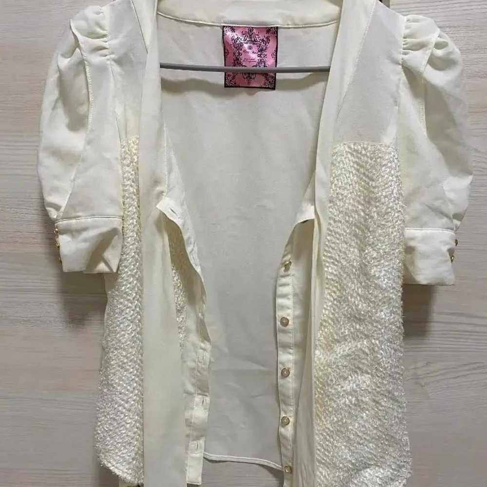 【Popular Product】Honey Bunch Ribbon Blouse White … - image 2