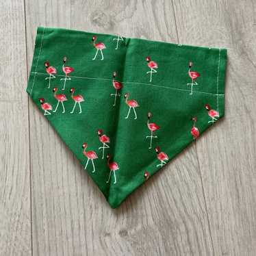 Designer Seashell and Flamingo Dog Bandana - image 1