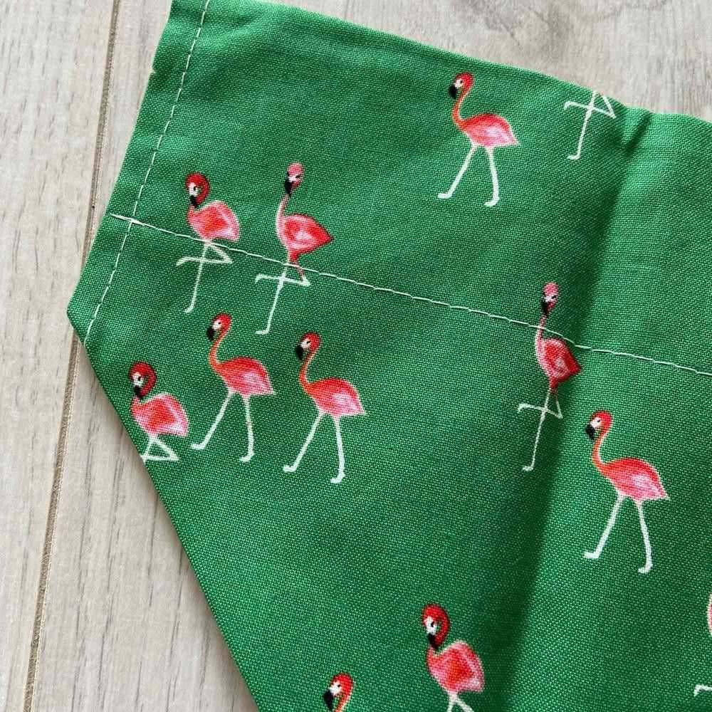 Designer Seashell and Flamingo Dog Bandana - image 2