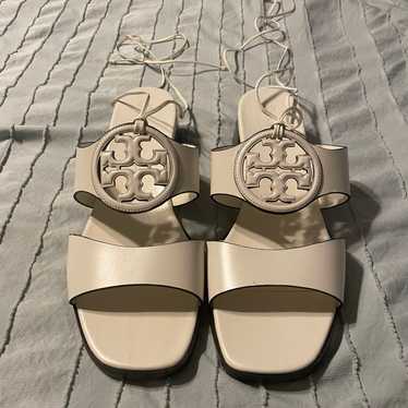 Tory Burch leather sandals wrap ankle. 9.5