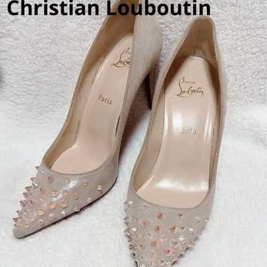 Christian Louboutin Beige Studded Pumps