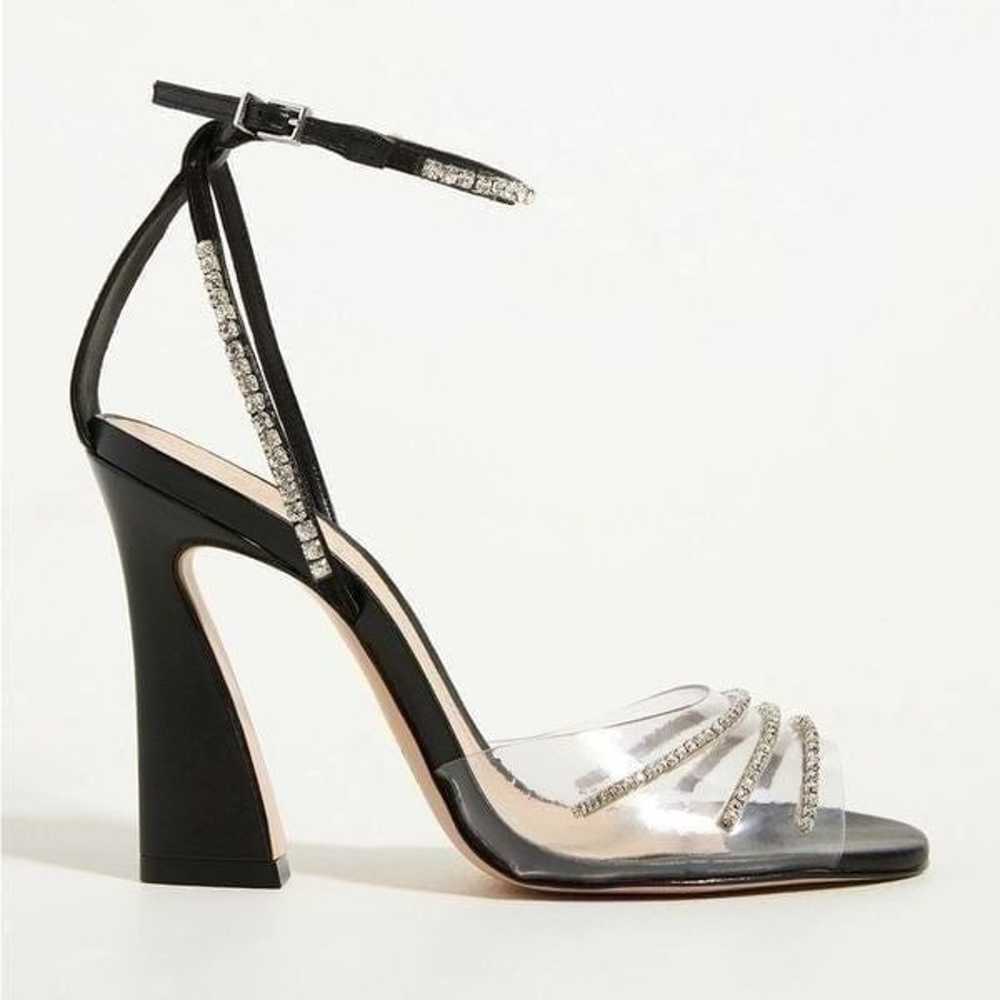 New Anthropologie x Schutz Rowenah Black Rhinesto… - image 11