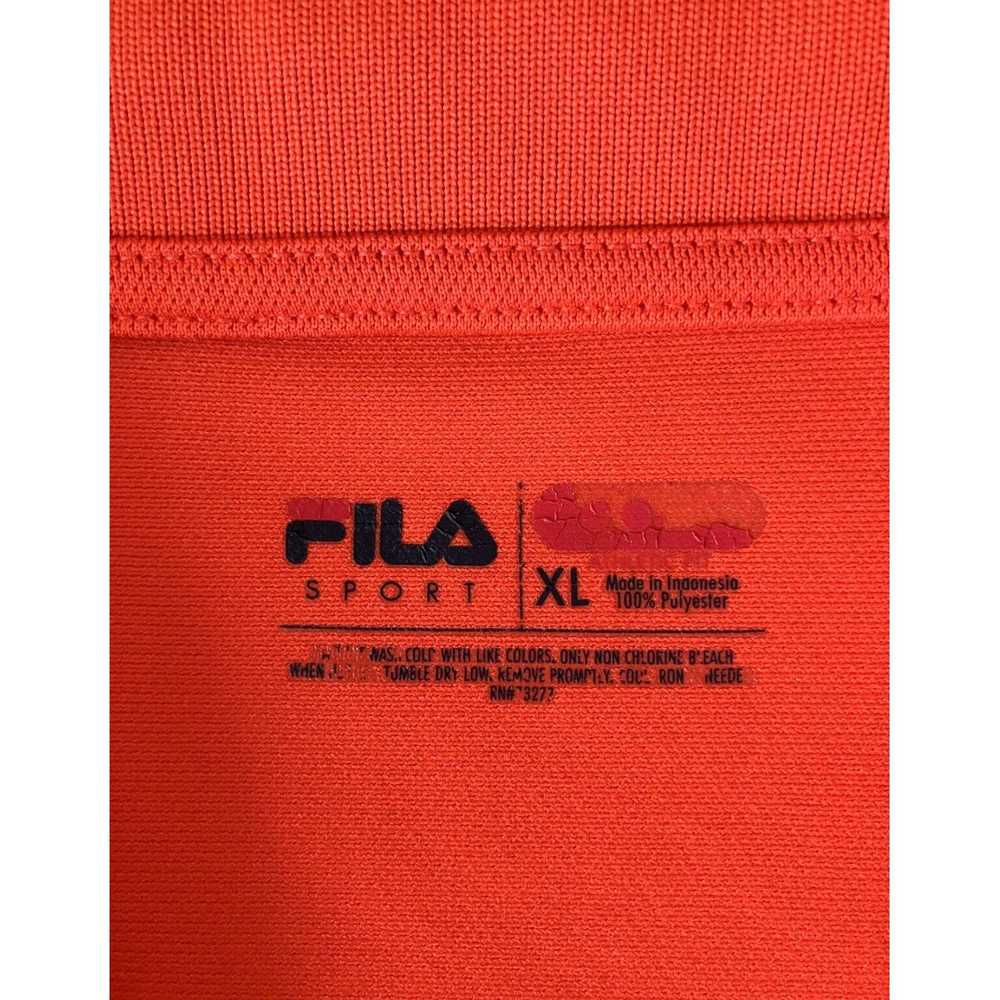 Fila Men's XL Orange Short Sleeve Performance Gol… - image 4