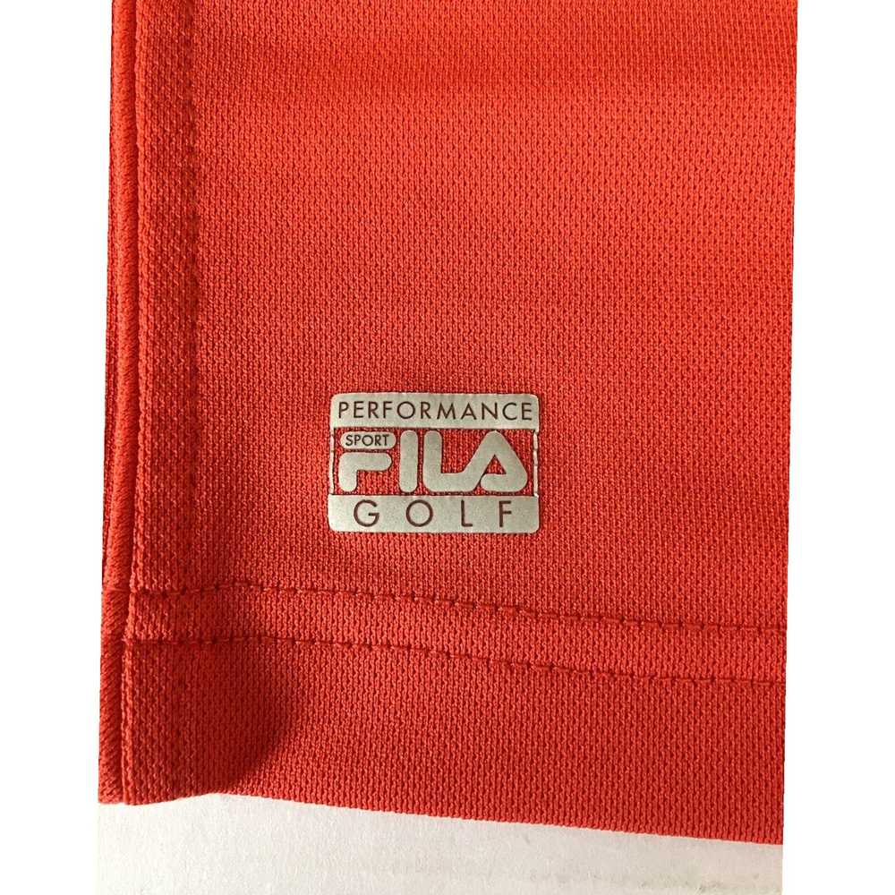 Fila Men's XL Orange Short Sleeve Performance Gol… - image 5