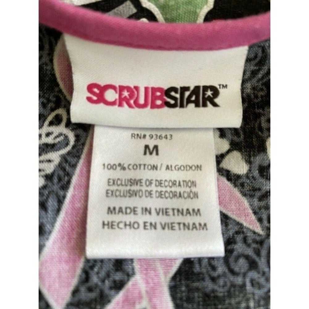 ScrubStar Pink Ribbon Scrub Top Women - image 8