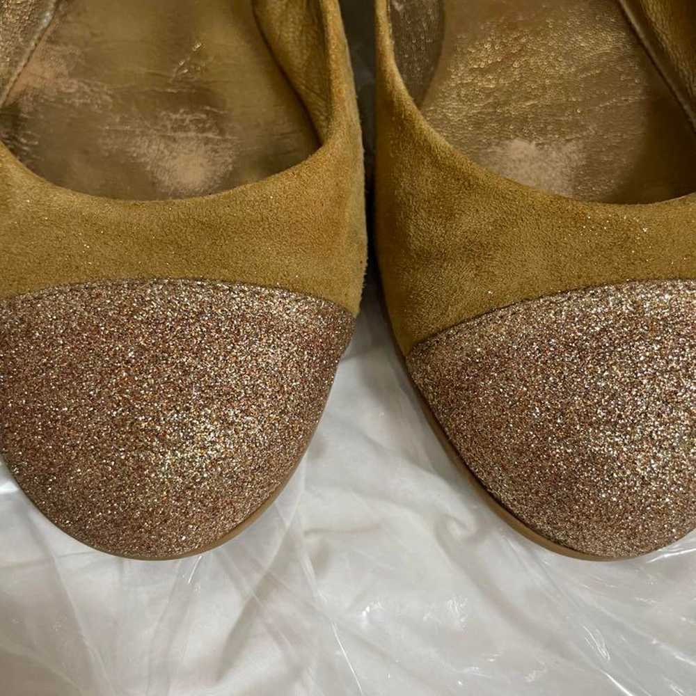 JIMMY CHOO Flat Pumps Camel Excellent Condition - image 4