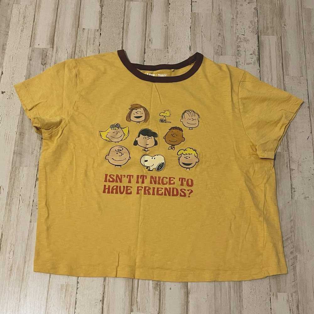 PEANUTS Isn’t It Nice To Have Friends Shirt XL - image 1