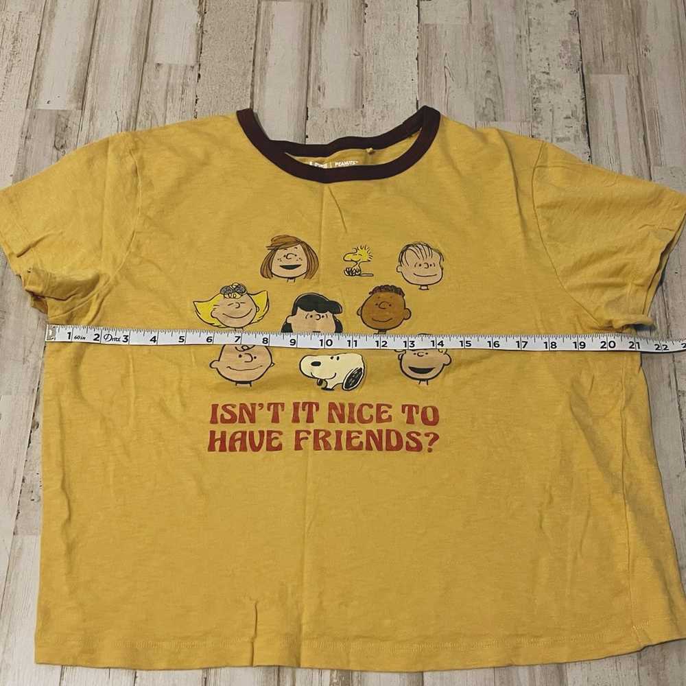 PEANUTS Isn’t It Nice To Have Friends Shirt XL - image 2