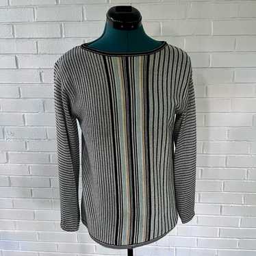 Vintage 60s metallic striped sweater