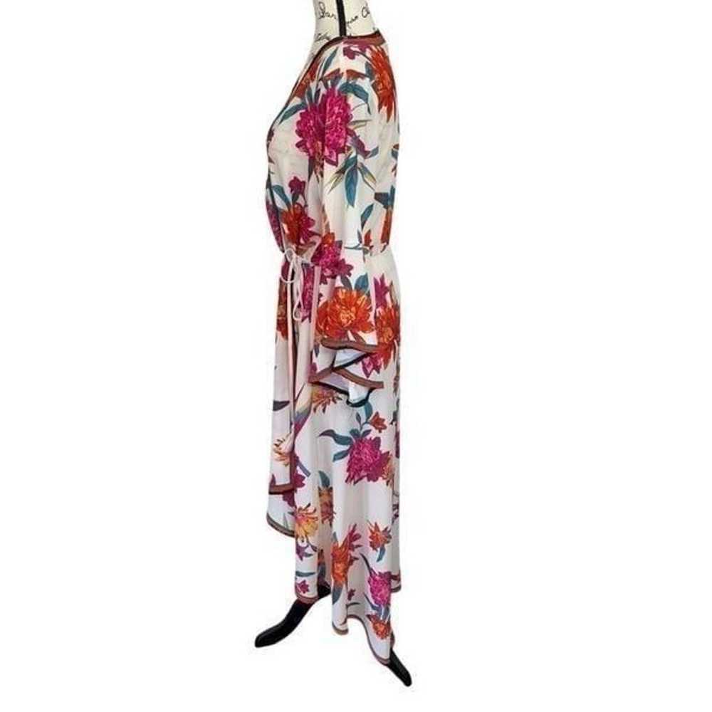 Flying Tomato Fall Floral Faux Wrap Dress, Large - image 2