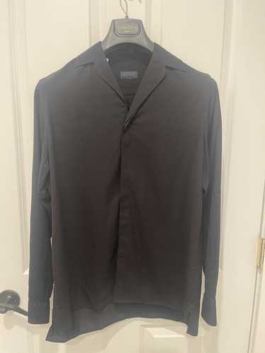 Lanvin Lanvin Viscose Camp Collar Long Sleeve Butt